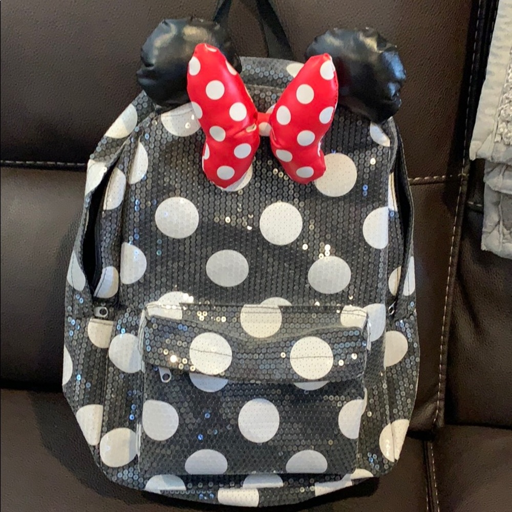 Authentic! Minnie Sequin Backpack - image 1